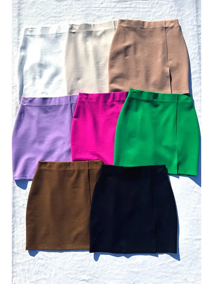 Ponte mini skirt
