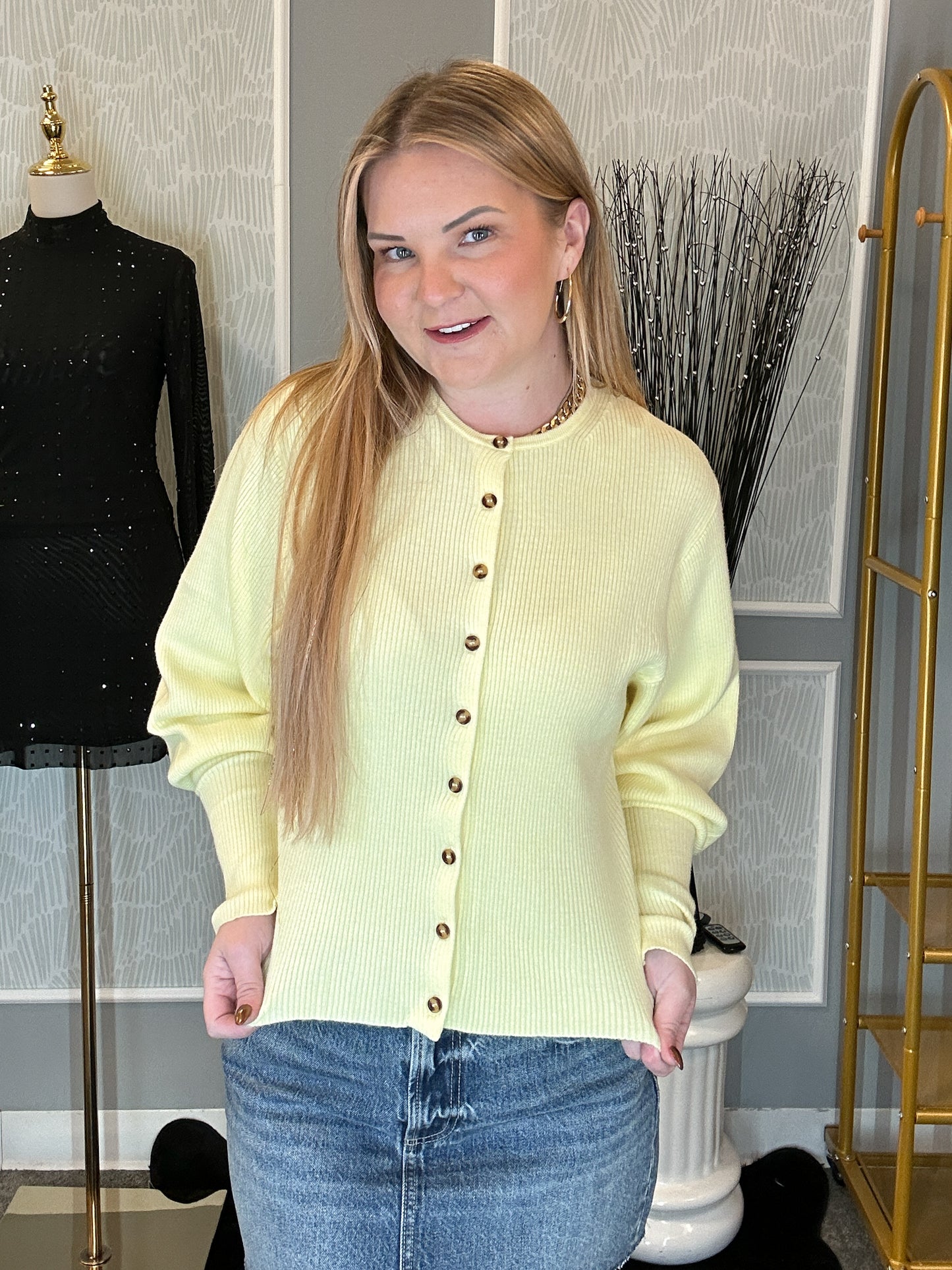 Chenoa Cardigan – Butter Yellow