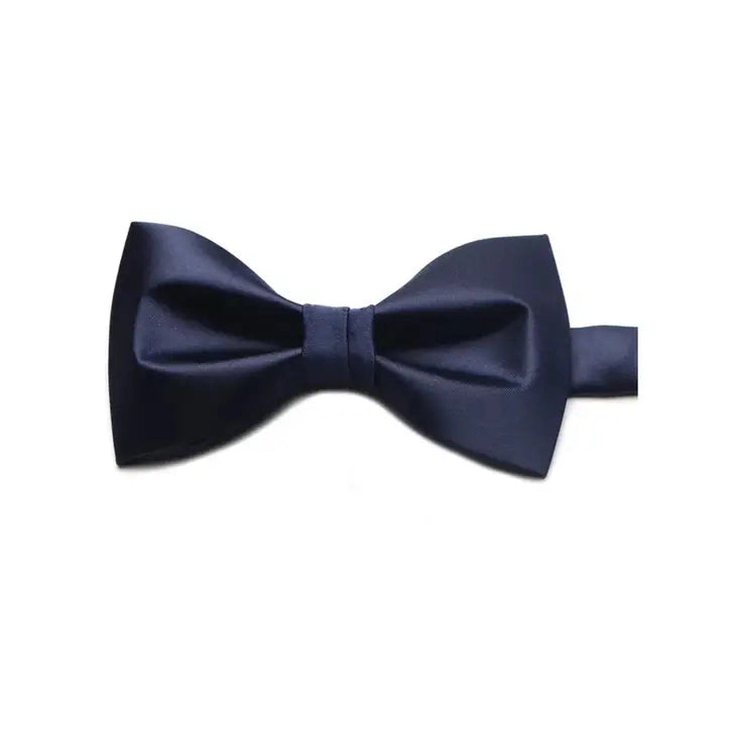 Single Solid Satin Bow Tie