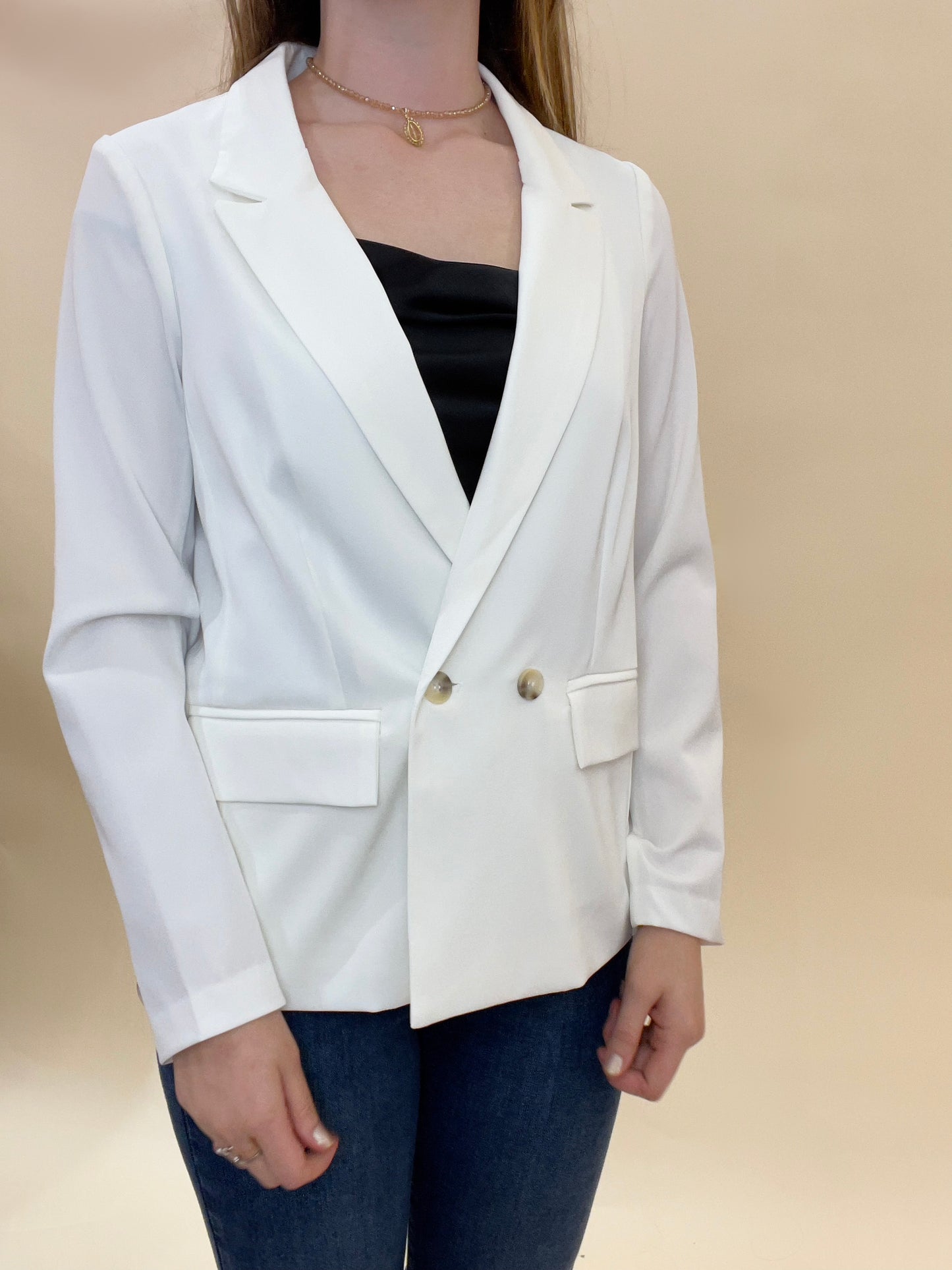 Elegance In Ivory Blazer