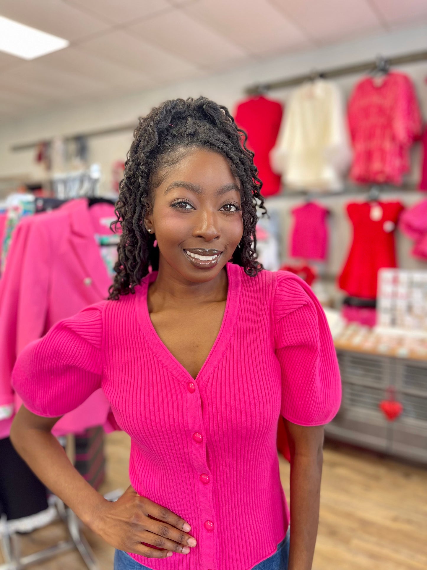 Magenta Knits Carlene Cardigan Top