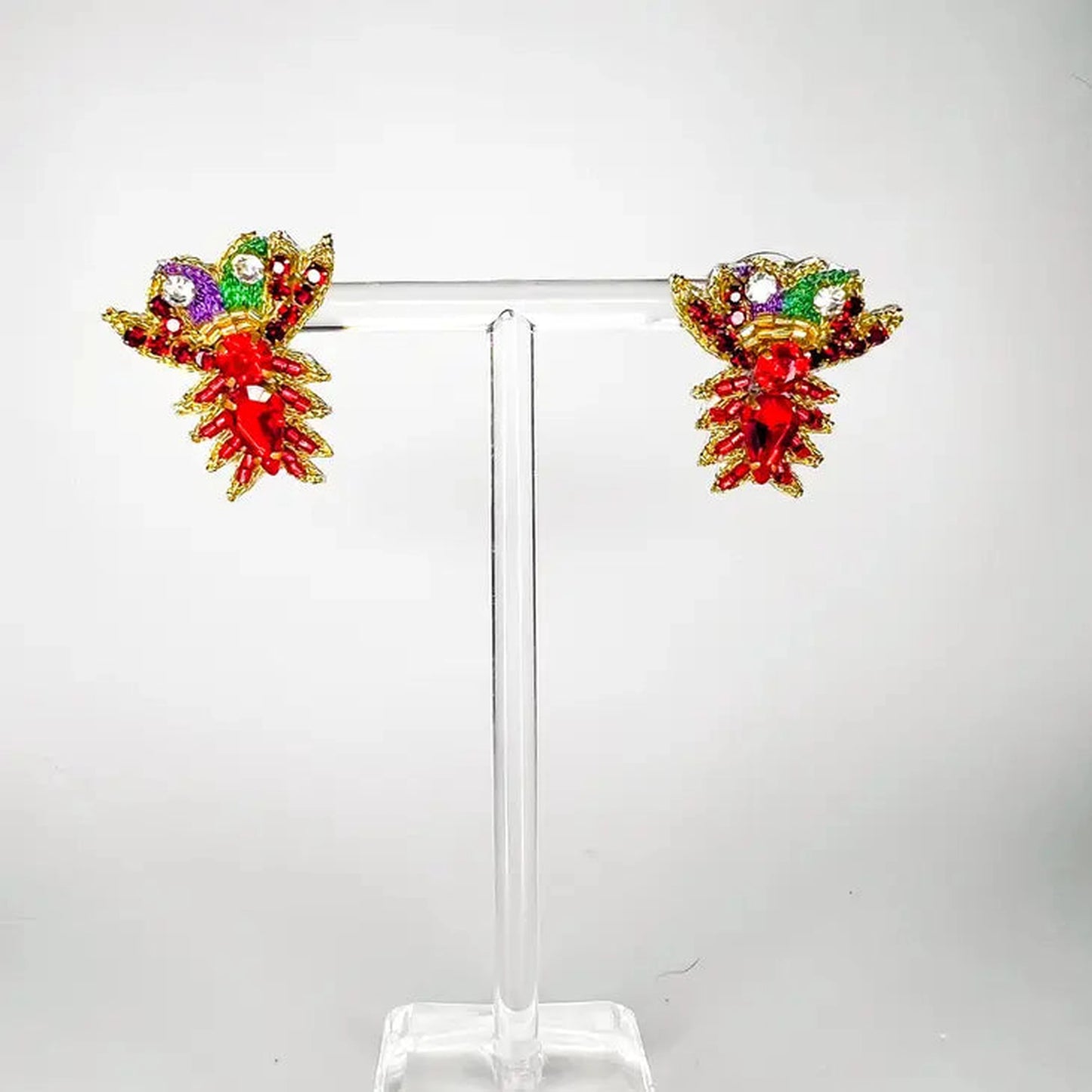 Mardi Gras Crawfish Studs