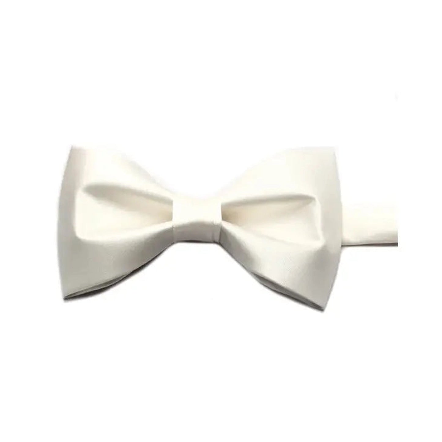 Single Solid Satin Bow Tie