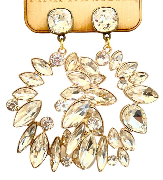 Marquise Shape Rhinestone Earring