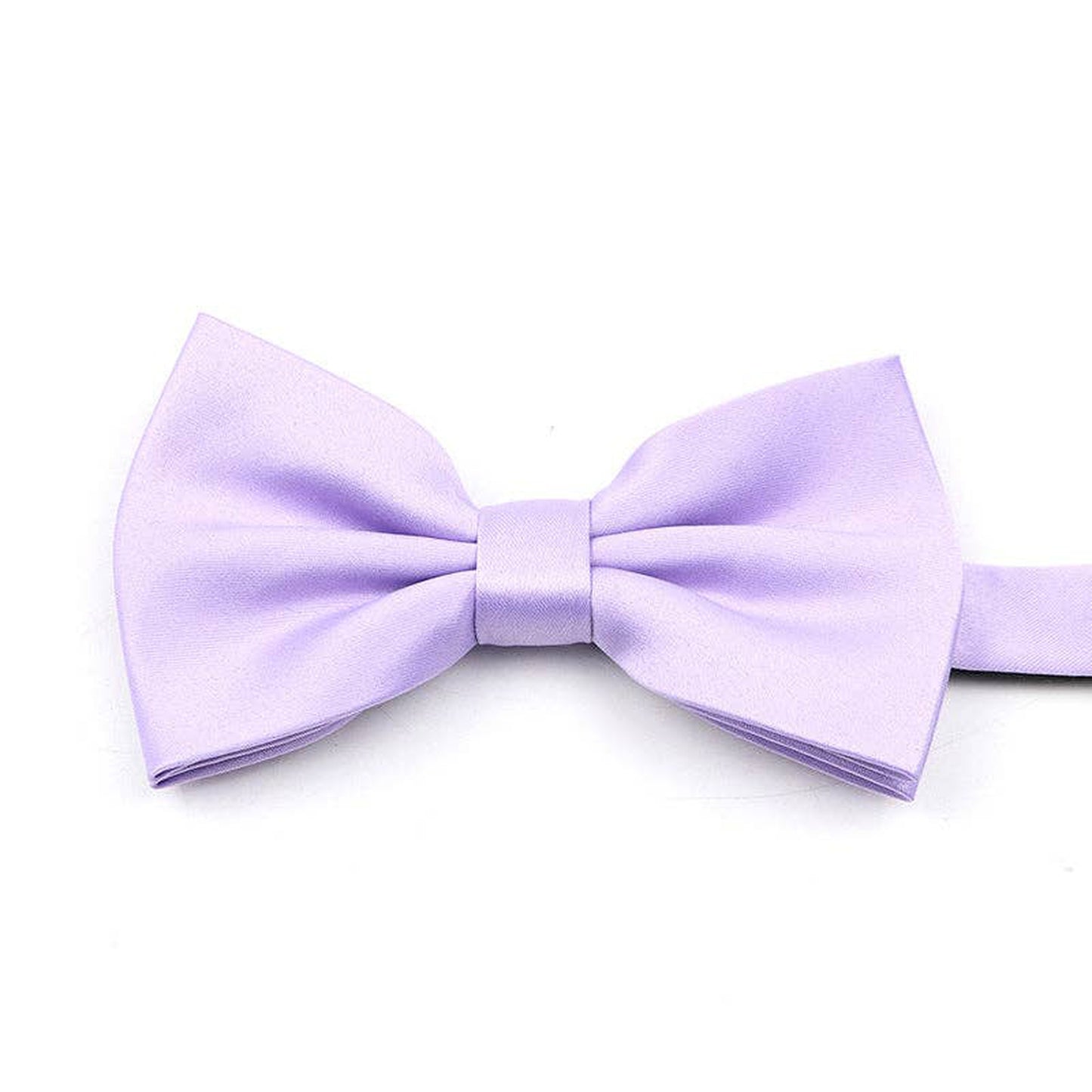 Single Solid Satin Bow Tie