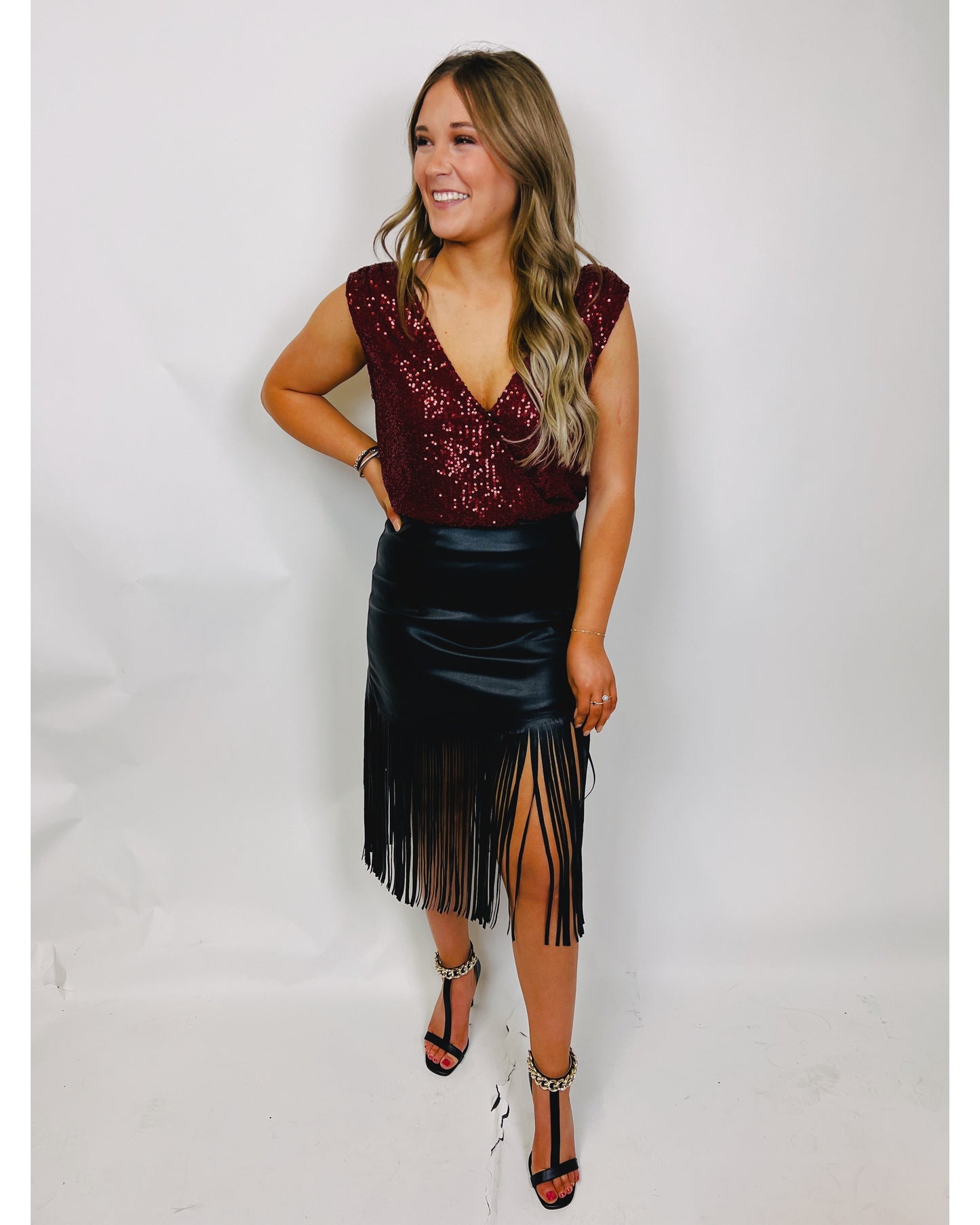 Cheers Bodysuit, Maroon