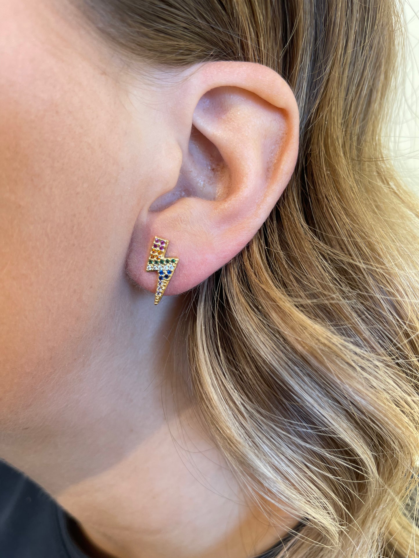 Lightning Bold Stud Earrings