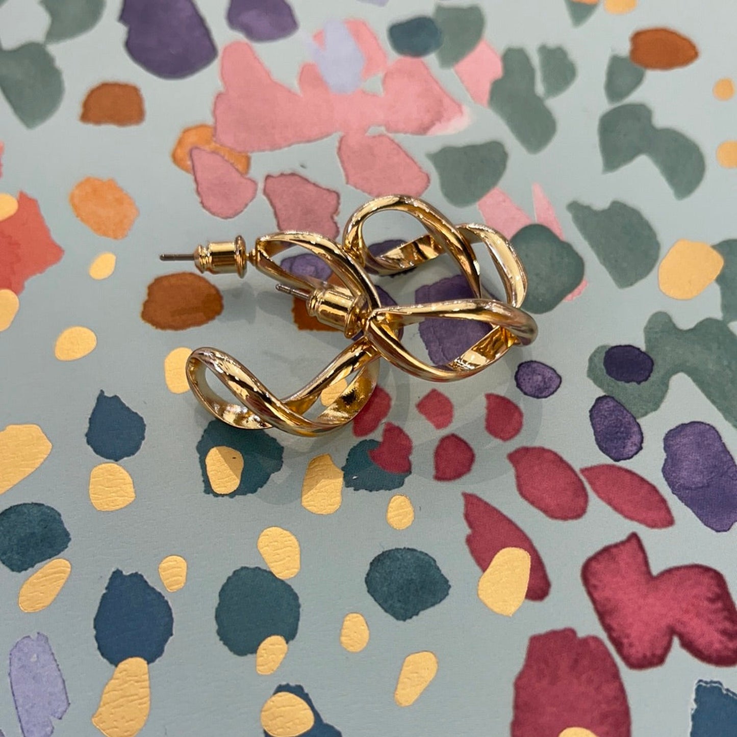 Twisted Wire Hoop Earring