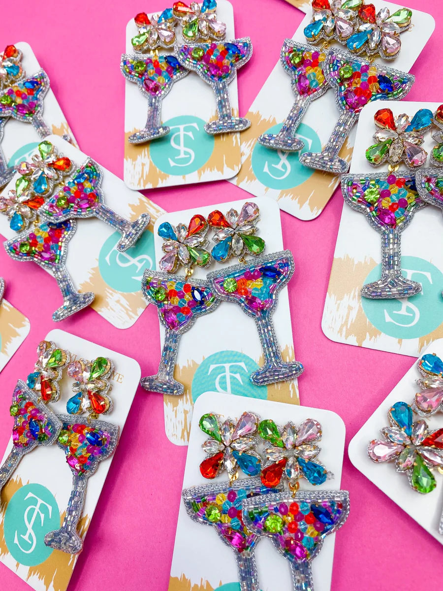 Beaded Margarita Drop Earrings