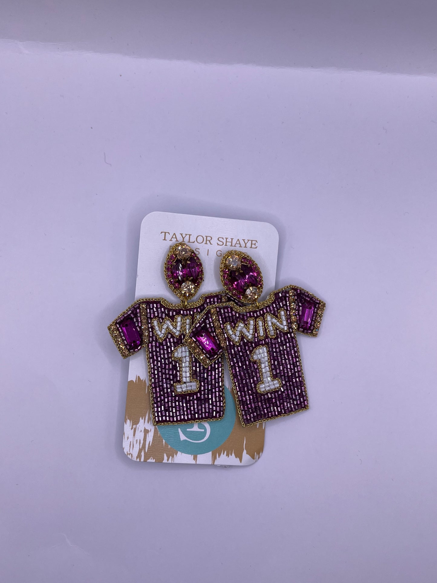 Taylor Shaye Purple and Gold Jerseys