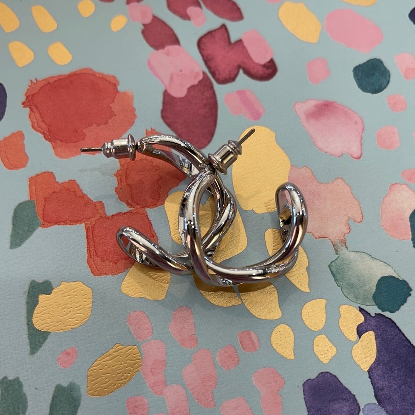 Twisted Wire Hoop Earring