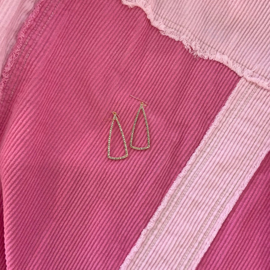 Rhinestone Triangle Earring