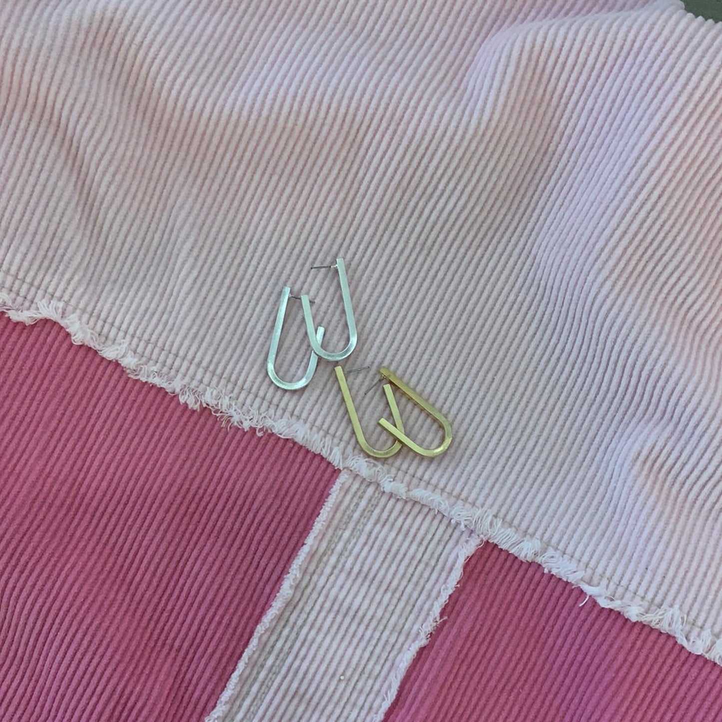 Matte U Shape Hoop Earring