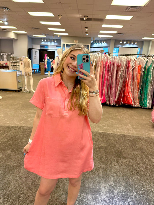 Coral Sands Shirt Dress