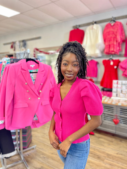 Magenta Knits Carlene Cardigan Top