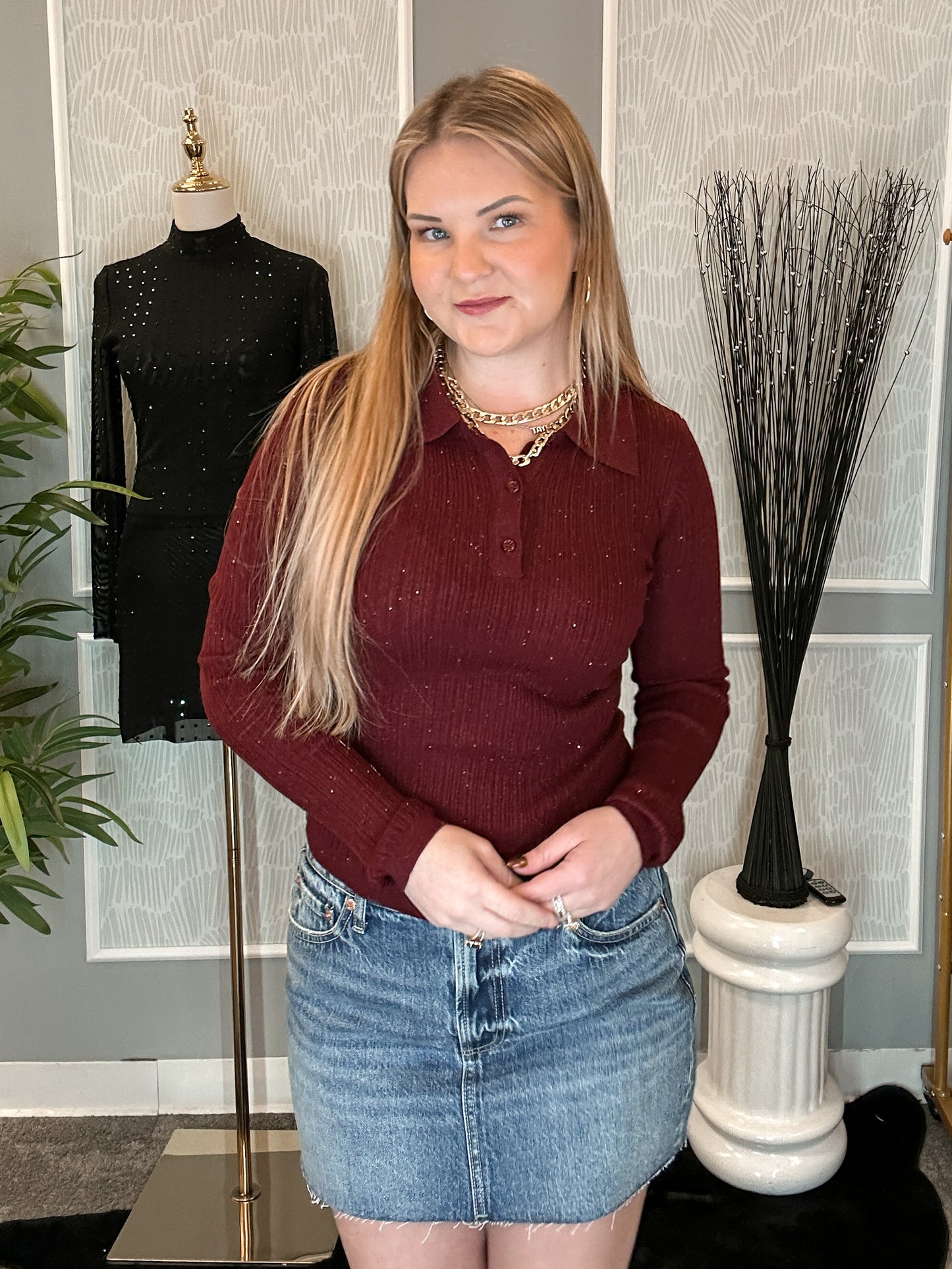 Chartreaux Sweater – Red