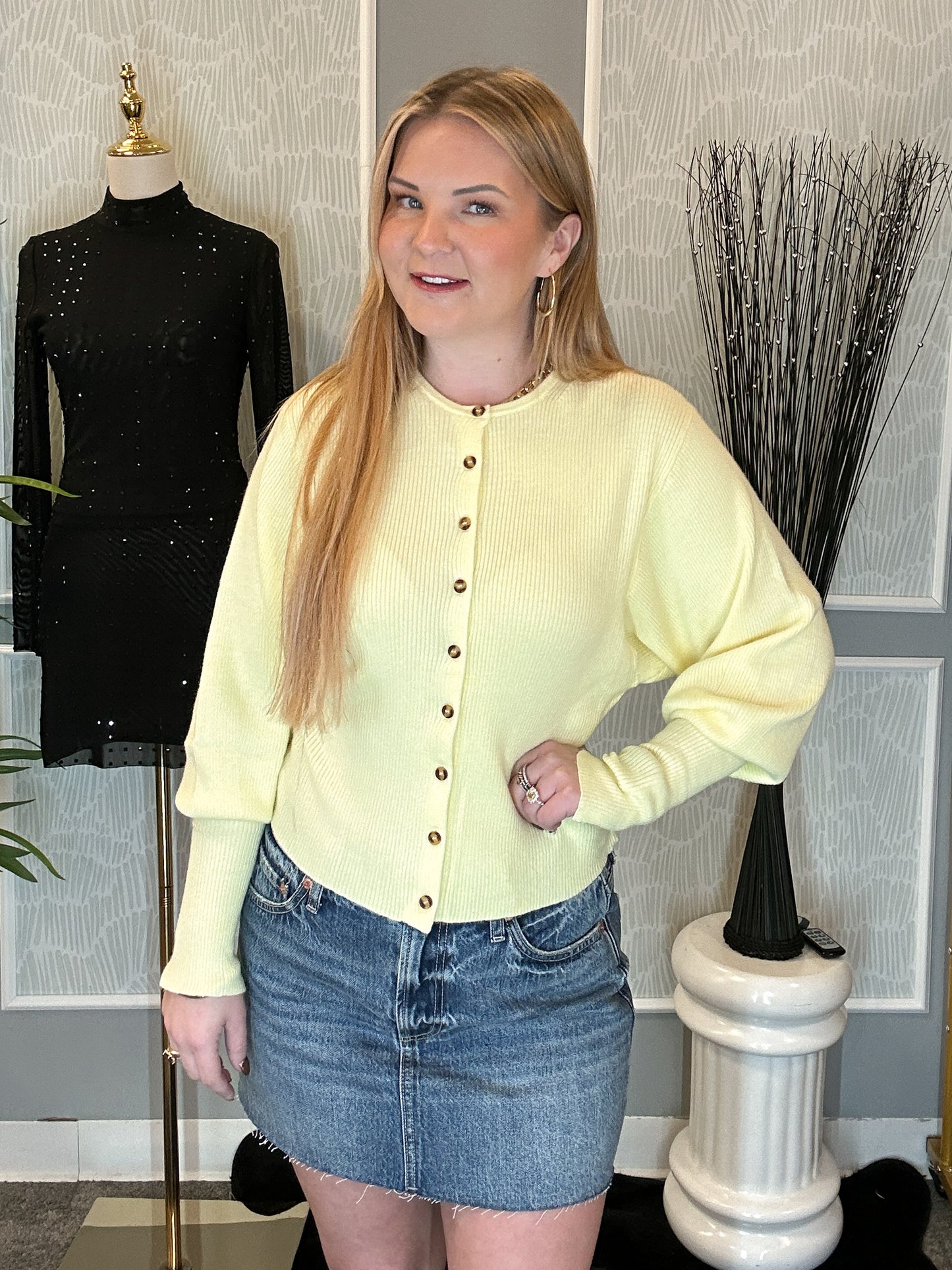 Chenoa Cardigan – Butter Yellow