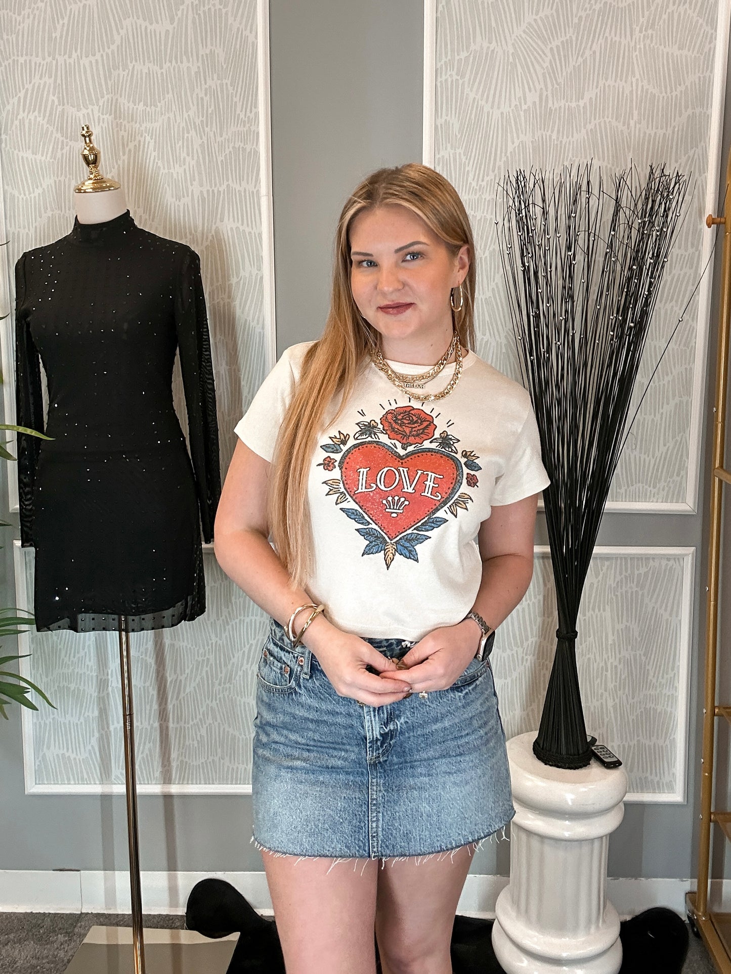 Wild Rose Crop Tee