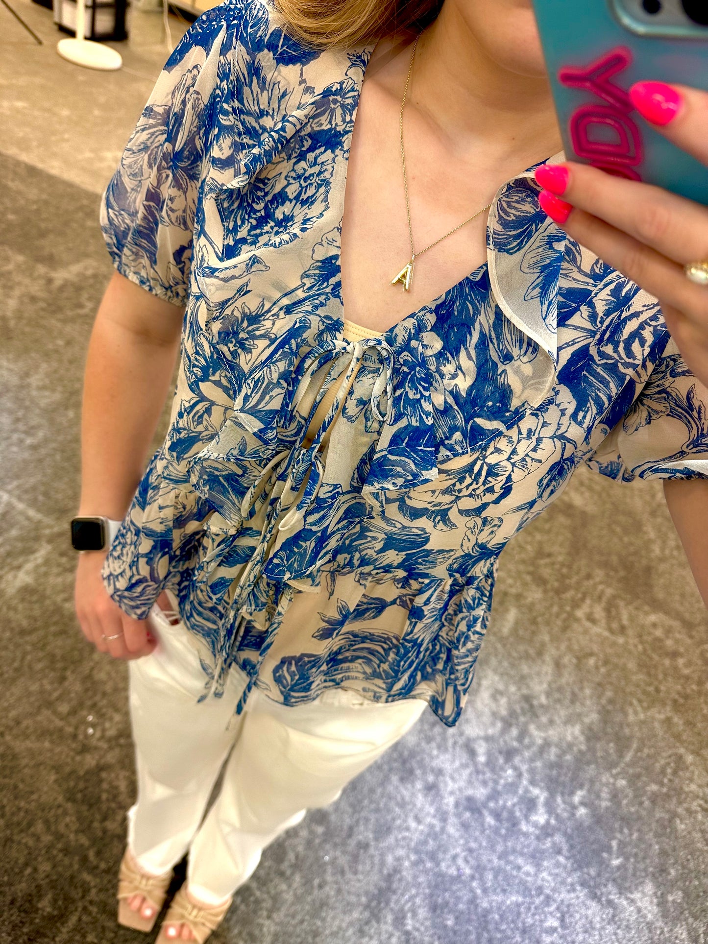 Bee Ruffle Top