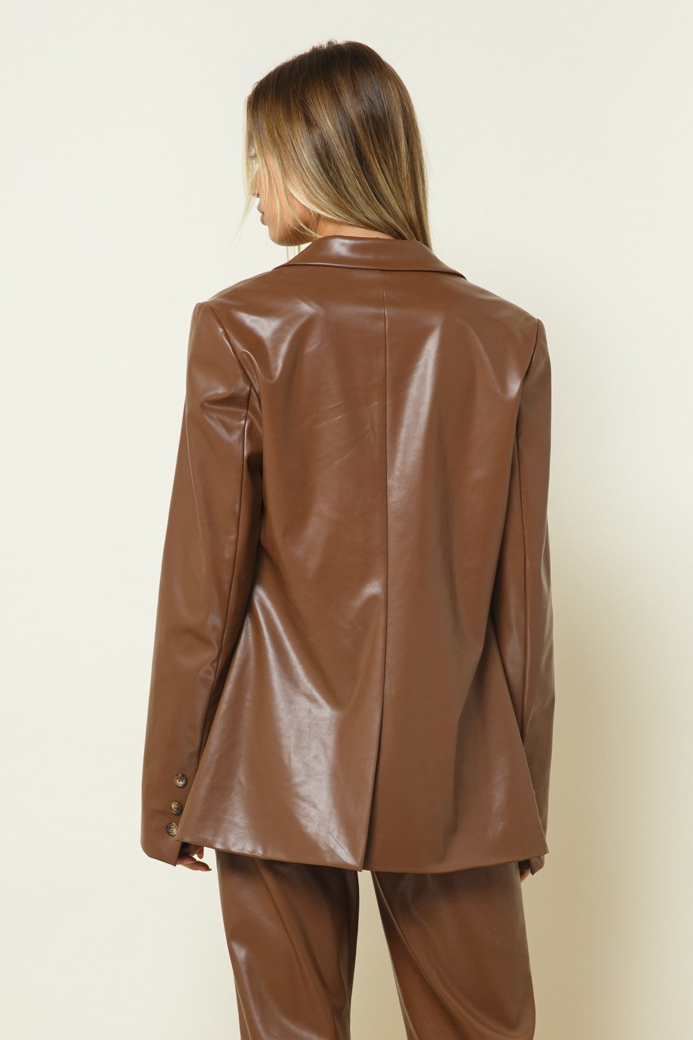 Sophisticated Woman Blazer, Brown