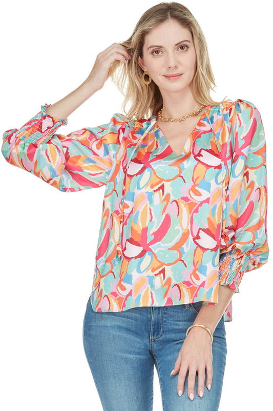 Shirred Shoulder Top