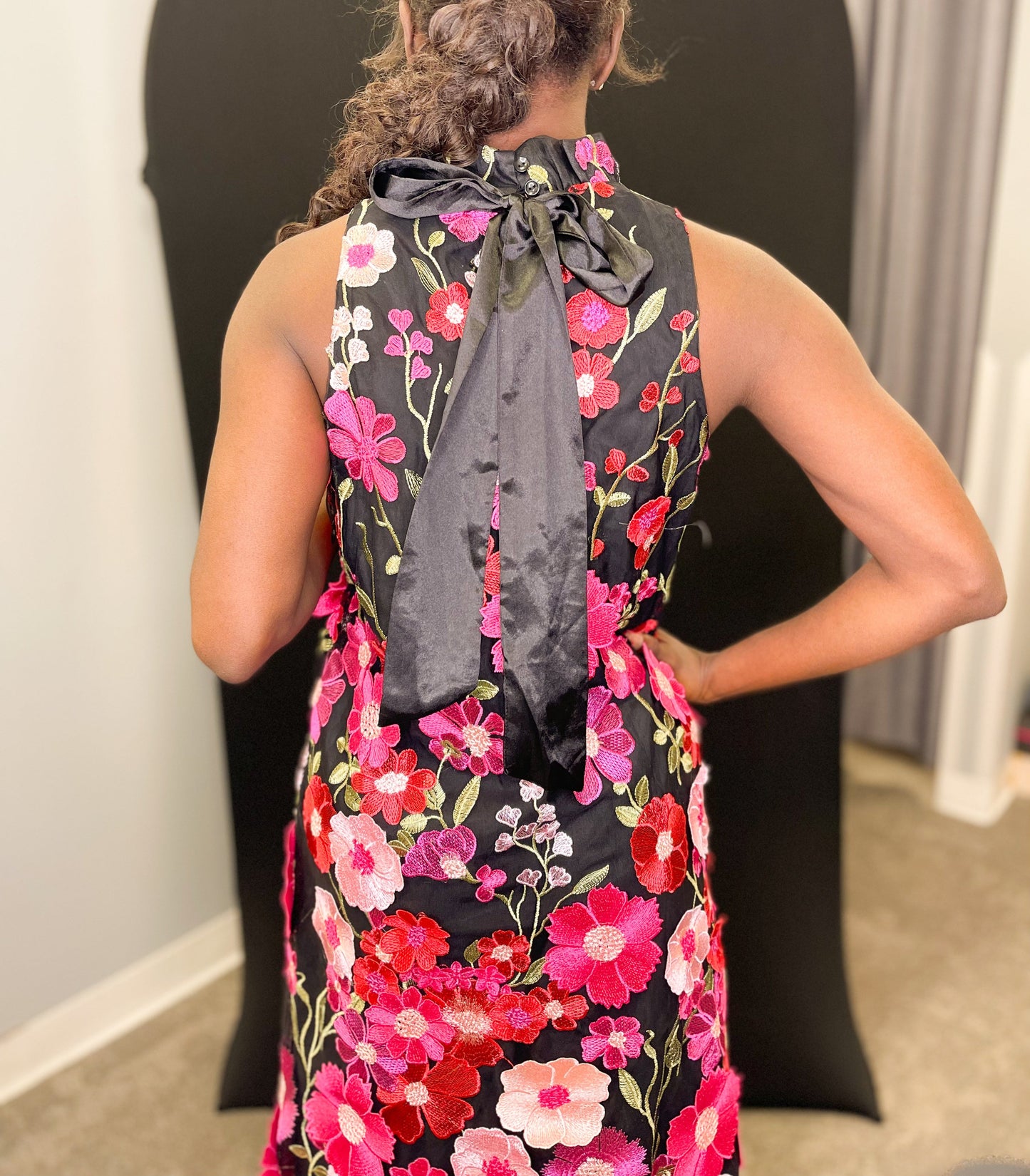 Dimensional Floral Dress