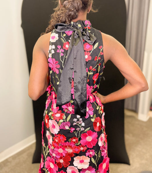 Dimensional Floral Dress