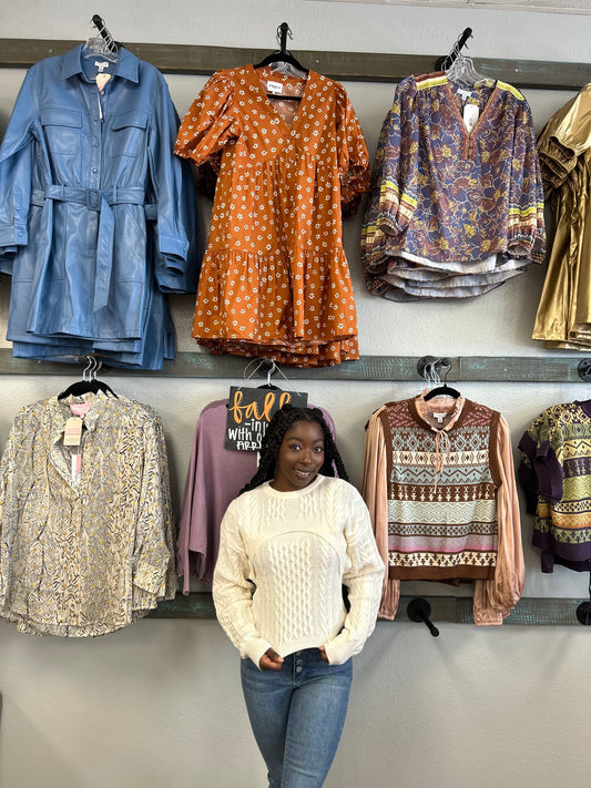 Bright Lights Sweater Set, Ivory