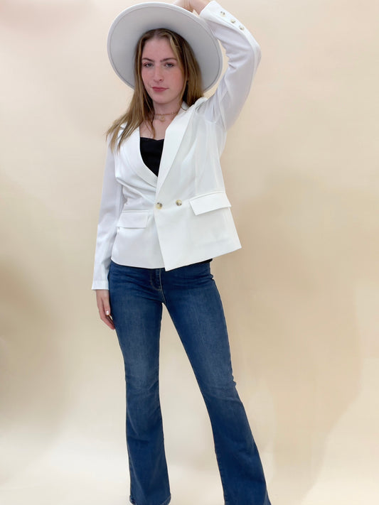 Elegance In Ivory Blazer