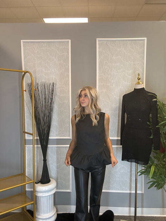 Birdie Top- Black