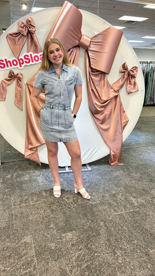 Pistola Brix Aviator Mini Dress- Meridian