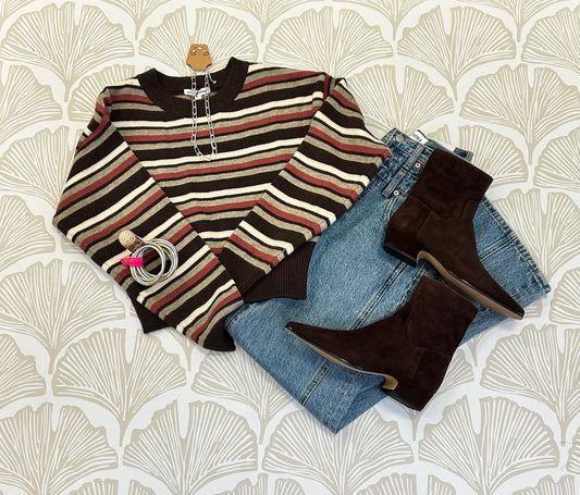 Pat Striped Sweater