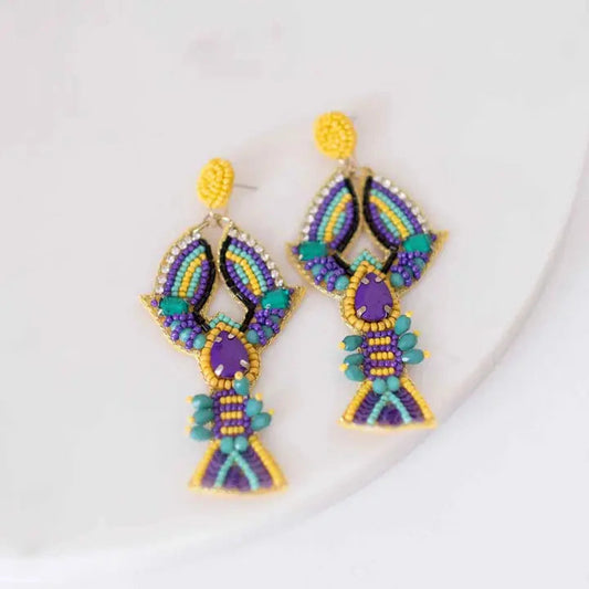 Mardi Craw Beaded Earrings