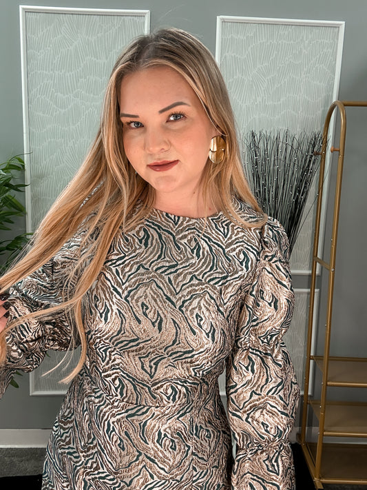 Anika Dress – Gold