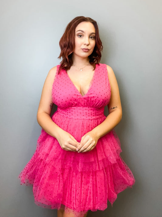 Life in the Dream House Dress, Hot Pink