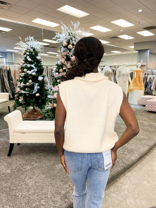 Zip Up Sweater Vest