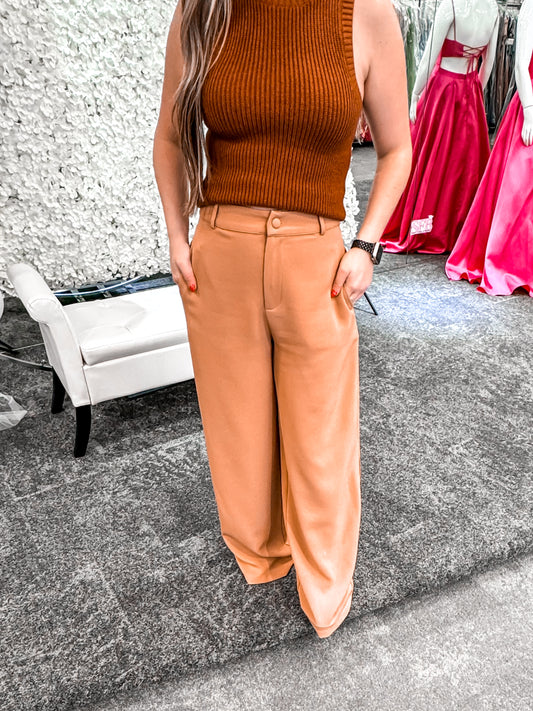 Chelsea Belted Wide Leg Trousers