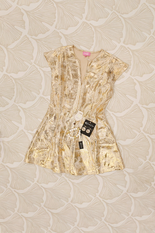Alice Mini Dress- Gold