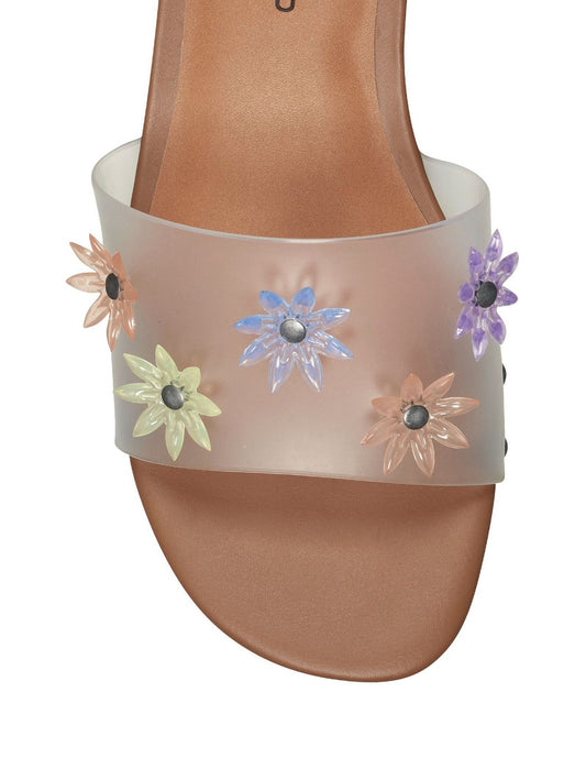 Dancing Flowers Sandal, Clear