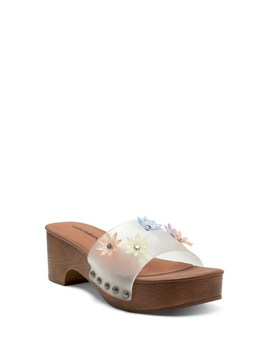 Dancing Flowers Sandal, Clear