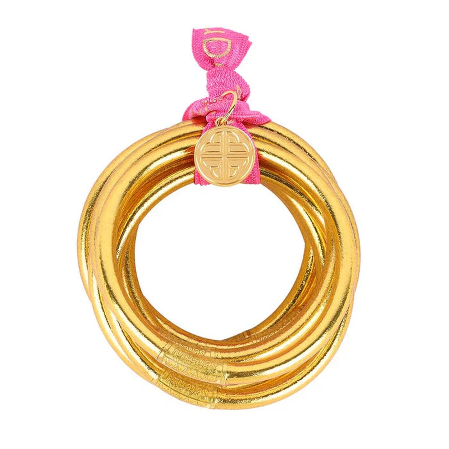 BuDhaGirl GOLD ALL WEATHER BANGLES® (AWB®) - SERENITY PRAYER