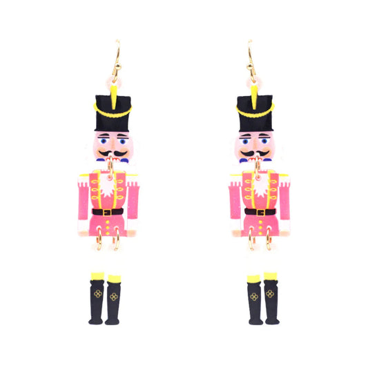 Pink Nutcrackers Earrings