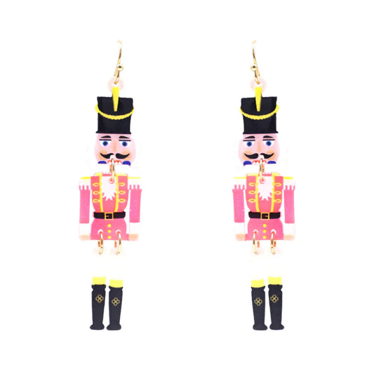 Pink Nutcrackers Earrings