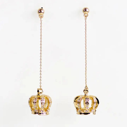 Crown Drop Earrings