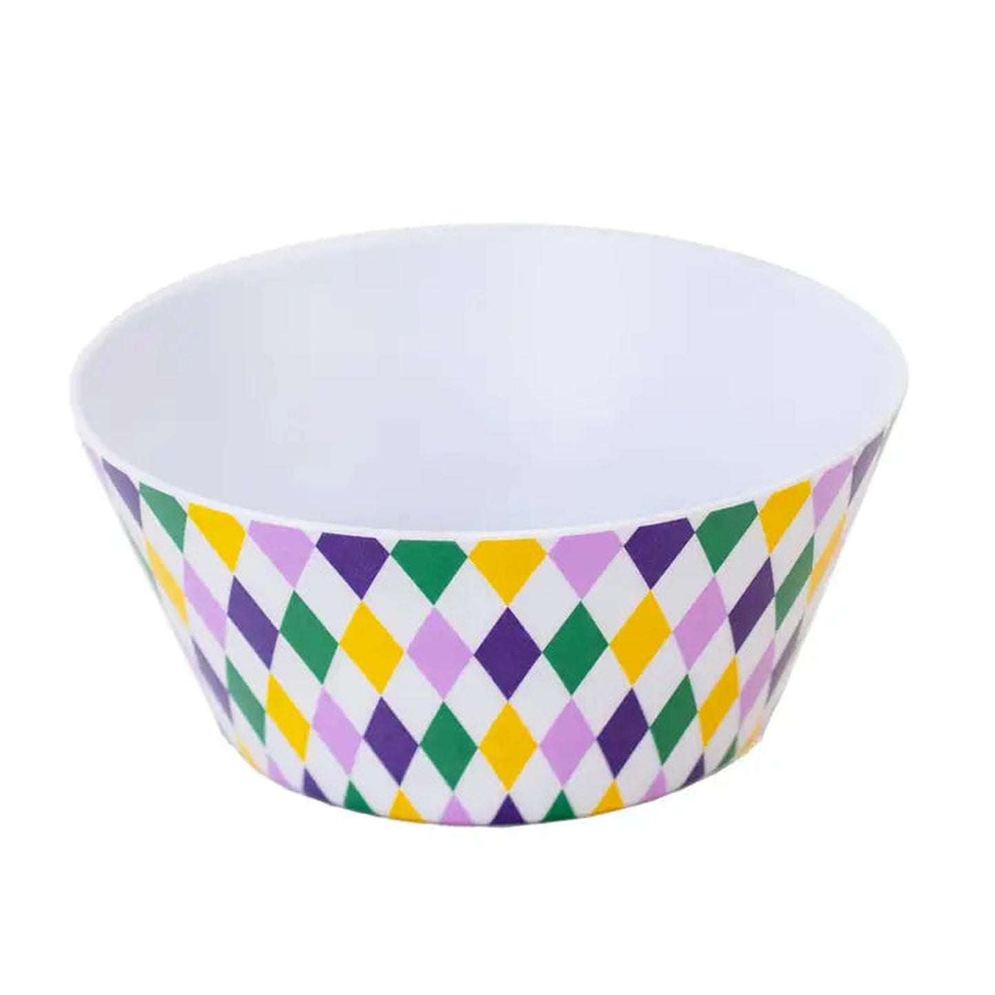 Mardi Gras Harlequin Melamine Bowl