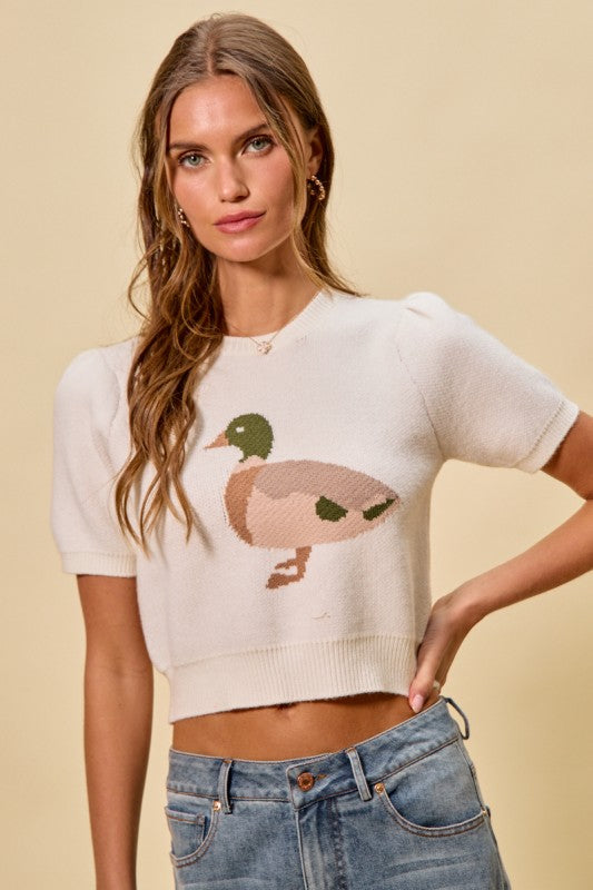 Mallard Muse Knit Top