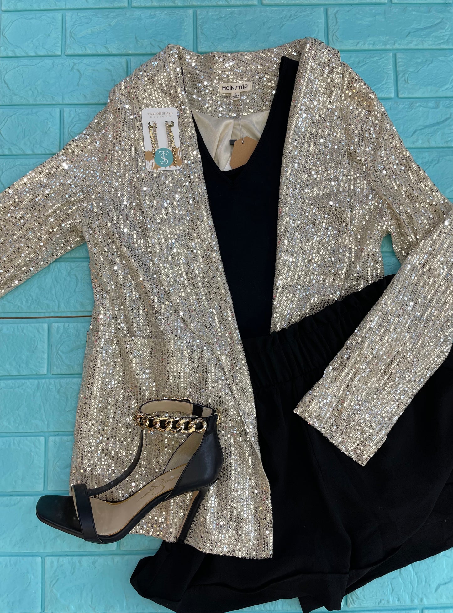 Sparkle With Me Jacket, Champagne