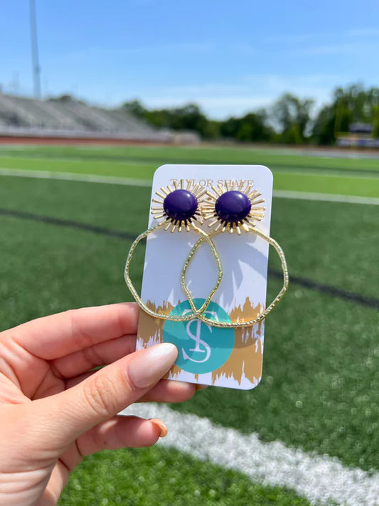 Colorful Sunburst Hoops