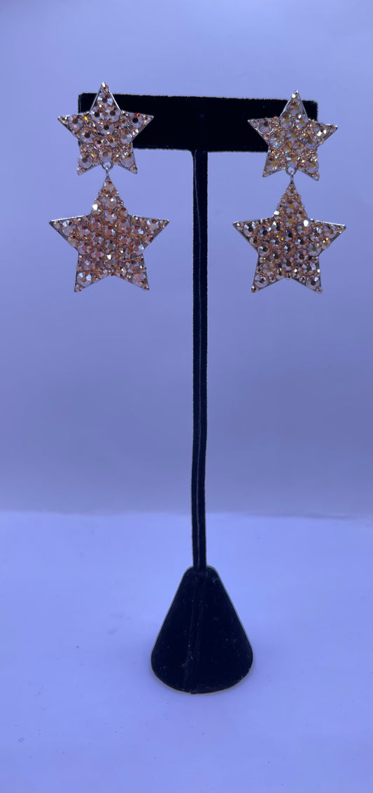 Double Star Earrings