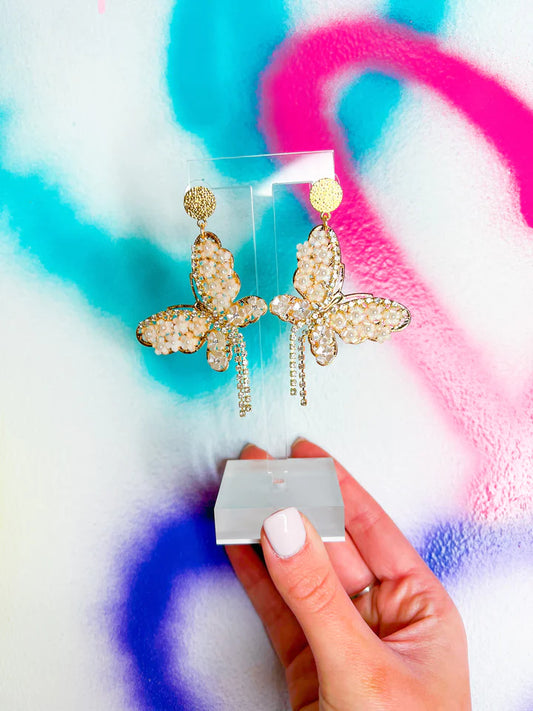 Butterfly Drop Earrings